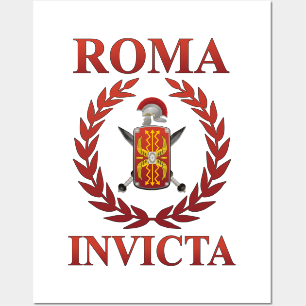 Roma Invicta Roman Empire Legionary Glory Wall Art by AgemaApparel